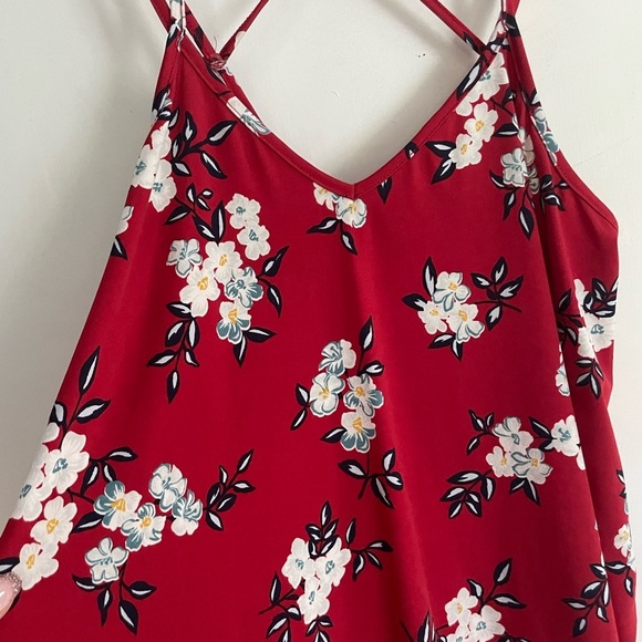 Papermoon Red Floral Camisole in size Medium - Picture 3 of 9